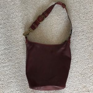 COPY - Leather burgundy Coach hobo bag